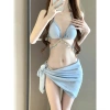 Bikini Suspender Nàng Tiên Cá Kim Cương Đồ Bơi Phụ Nữ Ren‑Up Tam Giác 3 Điểm Giá 147.118₫ 3