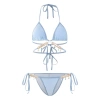 Bikini Suspender Nàng Tiên Cá Kim Cương Đồ Bơi Phụ Nữ Ren‑Up Tam Giác 3 Điểm Giá 147.118₫ 8