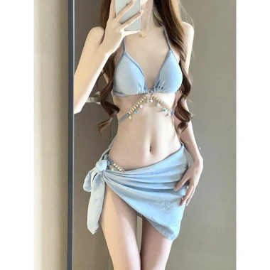 Bikini Suspender Nàng Tiên Cá Kim Cương Đồ Bơi Phụ Nữ Ren‑Up Tam Giác 3 Điểm Giá 147.118₫