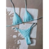 Bikini Tam Giác Nữ Màu Trơn Buộc Dây Hai Mảnh - Túi Chia Đồ Bơi Tiện Lợi 6