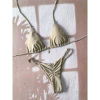 Bikini Tam Giác Nữ Màu Trơn Buộc Dây Hai Mảnh - Túi Chia Đồ Bơi Tiện Lợi 7