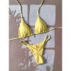 Bikini Tam Giác Nữ Màu Trơn Buộc Dây Hai Mảnh - Túi Chia Đồ Bơi Tiện Lợi 9