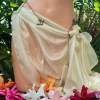 Bikini vàng vỏ sò phối ngọc trai - tặng dây chuyền vỏ sò, 2 kẹp hoa, chỉ 599.000₫ 9