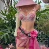 Bikini vỏ sò hồng ngọc trai Nàng Hồng Ngọc - Tặng dây chuyền vỏ sò, chip, 2 kẹp hoa - Giá ưu đãi 599k 8