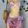Bikini vỏ sò ngọc trai sang trọng, tặng dây chuyền vỏ sò, chip, 2 kẹp hoa (không bao gồm phụ kiện) - Giá 550.000₫ 2