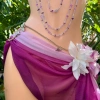 Bikini Vỏ Sò Tím Nàng Tím Mộng Mơ - Nổi Bật, Tặng Dây Chuyền và 2 Kẹp Hoa 4