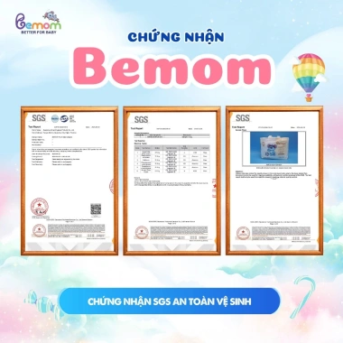 Bỉm Bemom Cho Bé 0-36 Tháng Siêu Thấm, Mỏng Nhẹ, Chống Tràn, Size S-M-L-XL, Giá Ưu Đãi 316.800 VND