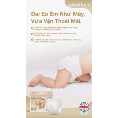 Bỉm Cotton Lane Nova Luna MC900 1 Thùng 4 Bịch - Siêu Mềm, Thấm Hút, Mỏng, Thoải Mãi Vận Động 956k 6 Bỉm Cotton Lane Nova Luna MC900 1 Thùng 4 Bịch - Siêu Mềm, Thấm Hút, Mỏng, Thoải Mãi Vận Động 956k 6