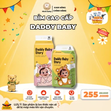 Bỉm Daddy Baby MC746 Phiên Bản Mới Cao Cấp Siêu Thấm Siêu Mỏng - Giá 260.000 VND