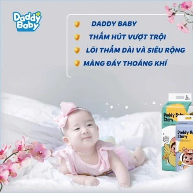 Bỉm Daddy Baby MC746 Phiên Bản Mới Cao Cấp Siêu Thấm Siêu Mỏng - Giá 260.000 VND 6