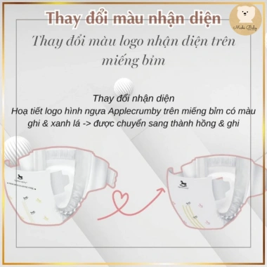Bỉm Đêm Michibaby Applecrumby AirPlus Overnight MC580 - Siêu Thấm Hút 12h, Đa Cỡ NB‑XXL, Giá Ưu Đãi 260k 5 Bỉm Đêm Michibaby Applecrumby AirPlus Overnight MC580 - Siêu Thấm Hút 12h, Đa Cỡ NB‑XXL, Giá Ưu Đãi 260k 5