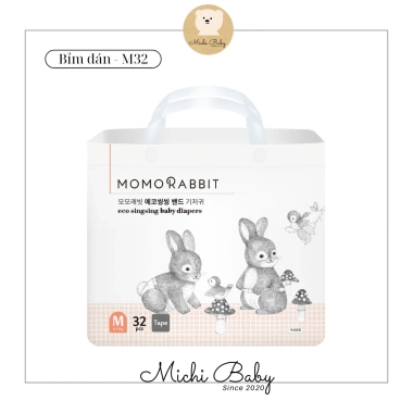Bỉm MOMORABBIT Siêu Mỏng Siêu Thấm Hút An Toàn Da Bé - Giá chỉ 275.000đ 20 Bỉm MOMORABBIT Siêu Mỏng Siêu Thấm Hút An Toàn Da Bé - Giá chỉ 275.000đ 20