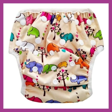 Bỉm quần bơi chống thấm nước cho bé 5-15kg, giặt lại được, giá ưu đãi 67.000₫ 4
