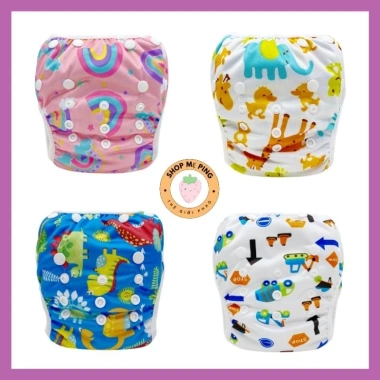 Bỉm quần bơi chống thấm nước cho bé 5-15kg, giặt lại được, giá ưu đãi 67.000₫ 10