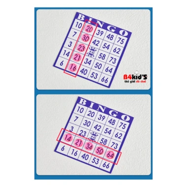 Bingo Lotto B4KIDS Trò chơi lô tô quay số 70 thẻ dò chip nhựa giảm giá 150.000 VND