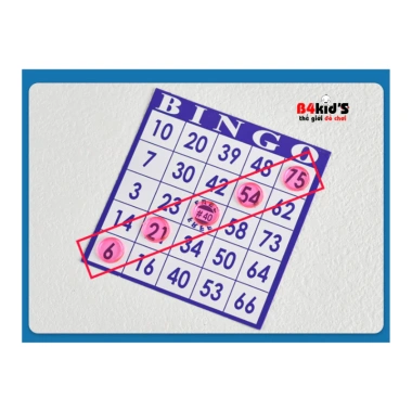 Bingo Lotto B4KIDS Trò chơi lô tô quay số 70 thẻ dò chip nhựa giảm giá 150.000 VND