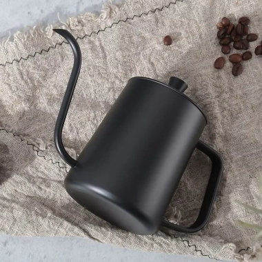 Bình Ấm Đun Nước Cổ Ngỗng Inox 304 600ml Vòi Dài Nắp - Siêu Tiết Kiệm 45k 3