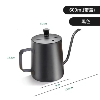Bình Ấm Đun Nước Cổ Ngỗng Inox 304 600ml Vòi Dài Nắp - Siêu Tiết Kiệm 45k 9