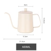Bình Ấm Đun Nước Cổ Ngỗng Inox 304 600ml Vòi Dài Nắp - Siêu Tiết Kiệm 45k 10