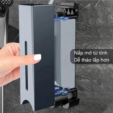 Bình bơm xà phòng 500ml treo tường – Dễ lắp, nước rửa tay, gel tắm, dầu gội, phòng tắm/bếp – Giá ưu đãi 154k