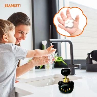 Bình bơm xà phòng Pawprint YYLINGX cho mèo Hộp xốp hình mèo dung tích lớn, giảm 22%