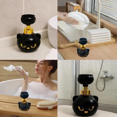 Bình bơm xà phòng Pawprint YYLINGX cho mèo Hộp xốp hình mèo dung tích lớn, giảm 22%
