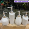 Bình chiết dầu gội sứ Bát Tràng men muối, chai lọ rửa tay, sữa tắm - Phòng tắm 45.000 3