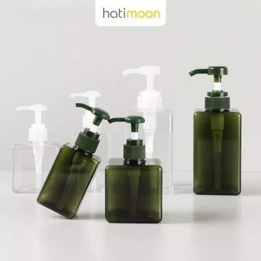 Bình chiết mỹ phẩm 100ml Hatimoon H21 - Chai chiết dầu gội du lịch vòi ấn, chỉ 19.000₫