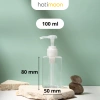 Bình chiết mỹ phẩm 100ml Hatimoon H21 - Chai chiết dầu gội du lịch vòi ấn, chỉ 19.000₫ 7