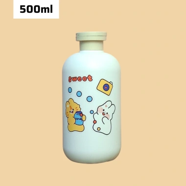 Bình Chiết Mỹ Phẩm, Chai Dầu Gội, Sữa Tắm Khói + Sticker Dễ Thương, Căn Gác, 19.000₫