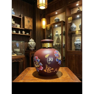 Bình Chiết Rượu Gốm Sứ Cao Cấp Hoa Ngũ Sắc - Giá Ưu Đãi 350.000 VNĐ, Sang Trọng Bảo Quản