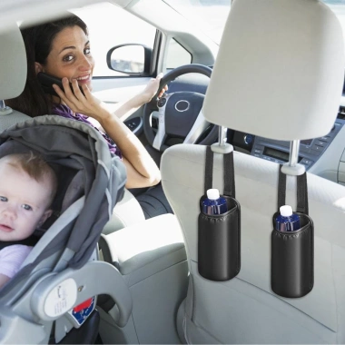 Bình chữa cháy đa chức năng gắn ô tô - Túi đựng xe, gói cốc nước, lưu trữ ghế pomervn