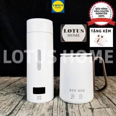 Bình cốc đun nước mini 400-500ml du lịch, hiển thị nhiệt độ, kèm phích, giảm giá 328k