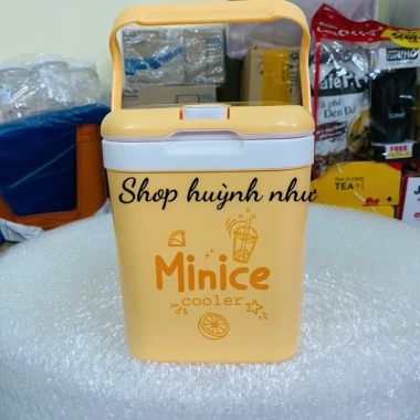 Bình đá vuông mini Minice Duy Tân 2 lít - Thùng nắp liền, lỗ cắm ống hút, 73.000 VND 2