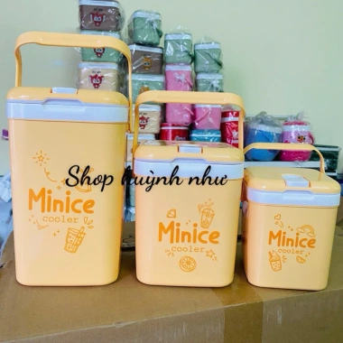 Bình đá vuông mini Minice Duy Tân 2 lít - Thùng nắp liền, lỗ cắm ống hút, 73.000 VND 7
