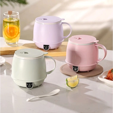 Bình Đun Giữ Nhiệt 450ml – Sạc Type C, Tự Ngắt Khi Sôi, Kèm Túi Du Lịch, Quà Ý Nghĩa