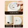 Bình đun nước siêu tốc mini du lịch 450ml 300W 4 mức nhiệt giữ ấm và pha sữa 6