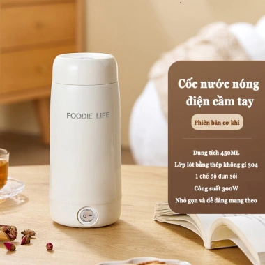 Bình đun nước siêu tốc mini du lịch 450ml 300W 4 mức nhiệt giữ ấm và pha sữa 10 Bình đun nước siêu tốc mini du lịch 450ml 300W 4 mức nhiệt giữ ấm và pha sữa 10