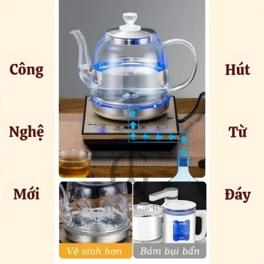 Bình đun siêu tốc thủy tinh LED tự động hút nước, đun sôi, ngắt an toàn, cảm ứng đa năng - BH 1 năm, 590.000 VND 2 Bình đun siêu tốc thủy tinh LED tự động hút nước, đun sôi, ngắt an toàn, cảm ứng đa năng - BH 1 năm, 590.000 VND 2