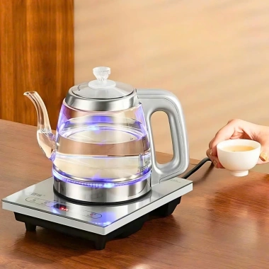 Bình đun siêu tốc thủy tinh LED tự động hút nước, đun sôi, ngắt an toàn, cảm ứng đa năng - BH 1 năm, 590.000 VND