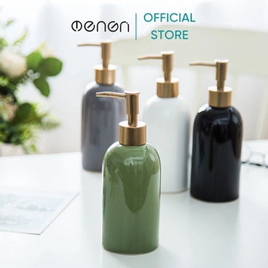 Bình Đựng Dầu Gội và Nước Rửa Tay OENEN Gốm Sứ Cao Cấp Sang Trọng - Giá 109k