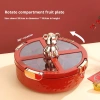 Bình đựng đồ ăn nhẹ màu đỏ, ngăn chia, kín khí, chống ẩm – Tết, đám cưới, tân gia 2