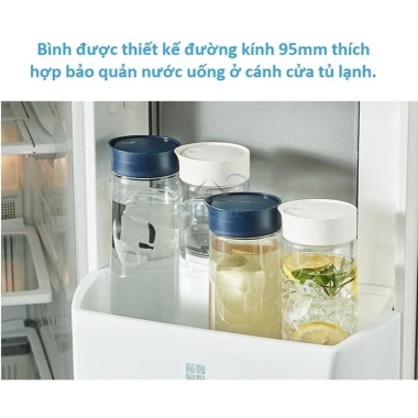 Bình đựng nước 1.2L Lock Lock nắp ấn bật - Siêu bền không rò rỉ, giá chỉ 33.000₫