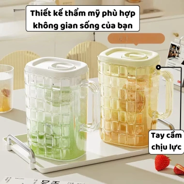 Bình Đựng Nước Lạnh 2.000ml Trong Suốt Sang Trọng 4House Nhà Khách Giá Ưu Đãi 59.000 VND 3
