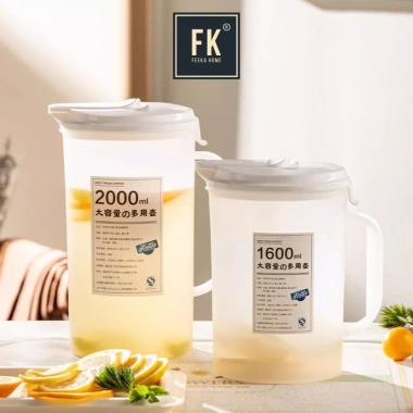 Bình đựng nước nhựa PP chịu nhiệt 2.200ml - Thiết kế phòng khách, phù hợp tủ lạnh, giảm còn 80.000₫