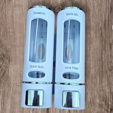 Bình đựng nước rửa tay, dầu gội, sữa tắm treo tường inox giá ưu đãi 230.000đ
