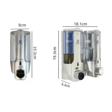 Bình đựng nước rửa tay Xinda 380ml - Hộp gắn tường đa năng cho dầu gội, sữa tắm, chén