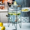 Bình đựng nước thủy tinh 1L & 4L có vòi vặn tiện lợi kèm kệ, lưu trữ nước hoa quả tươi mát - Giá giảm 187.900₫ 9