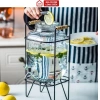 Bình Đựng Nước Thủy Tinh 4L Có Vòi Vặn và Giá Đỡ Tiện Lợi - Giá Ưu Đãi 227k