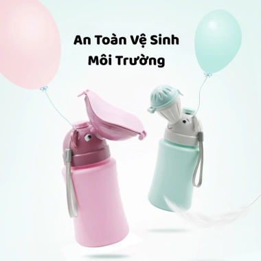 Bình đựng nước tiểu di động cho trẻ em 480ml, nhỏ gọn, chống tràn, tiện du lịch
